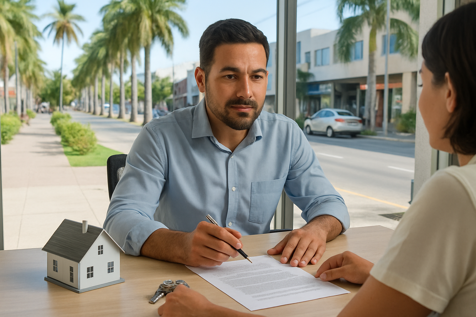 Real estate agent consultation