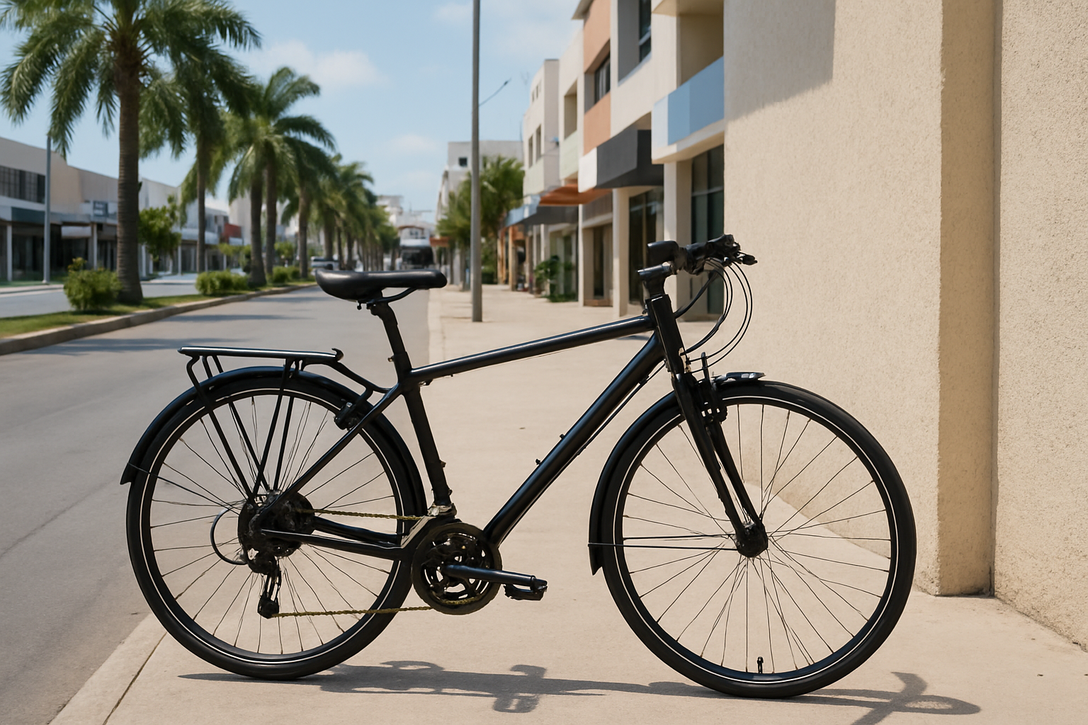 Comfortable city bicycle