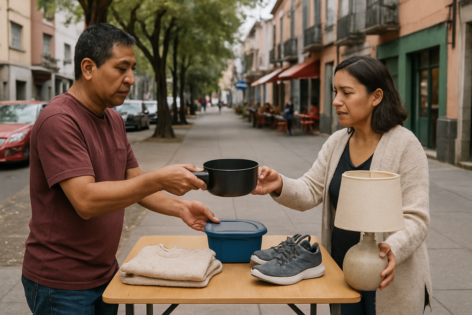Neighborhood Exchange and Barter