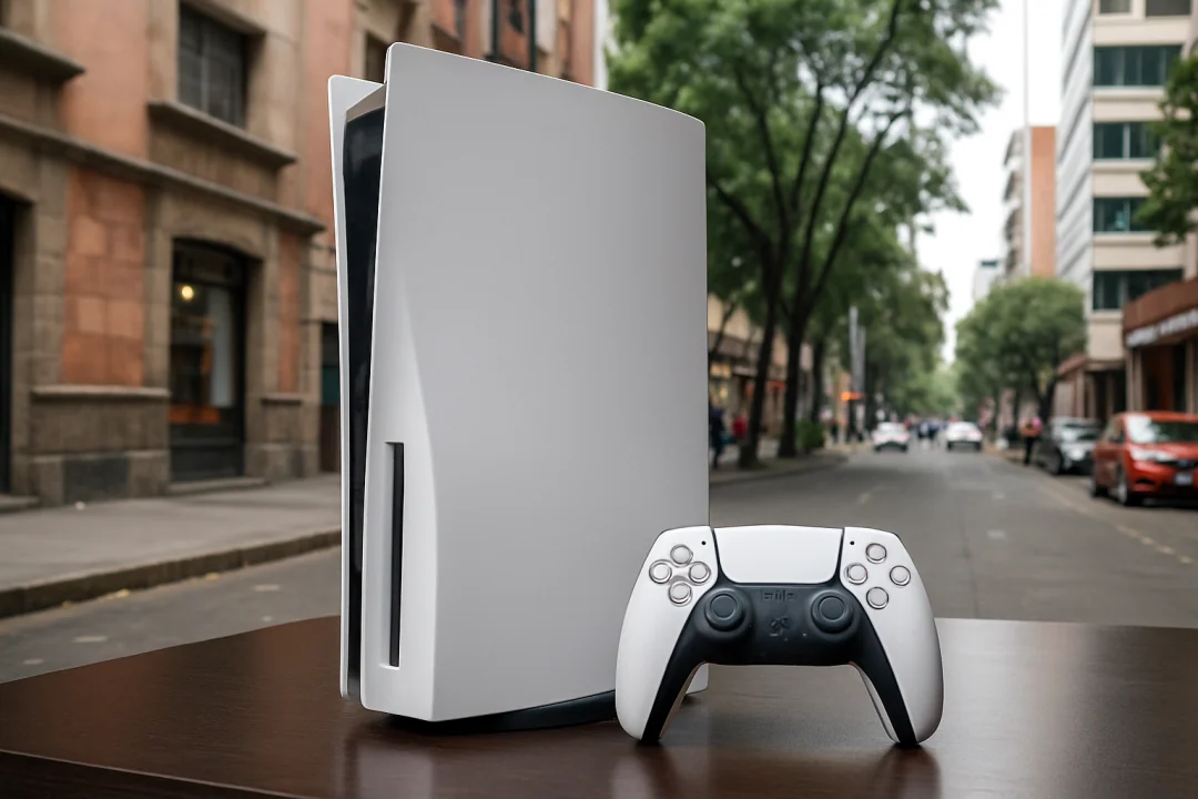 Gaming console with controller