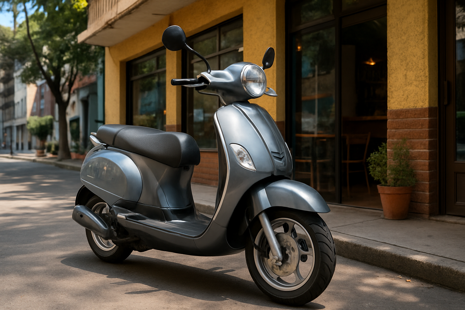 Efficient city scooter