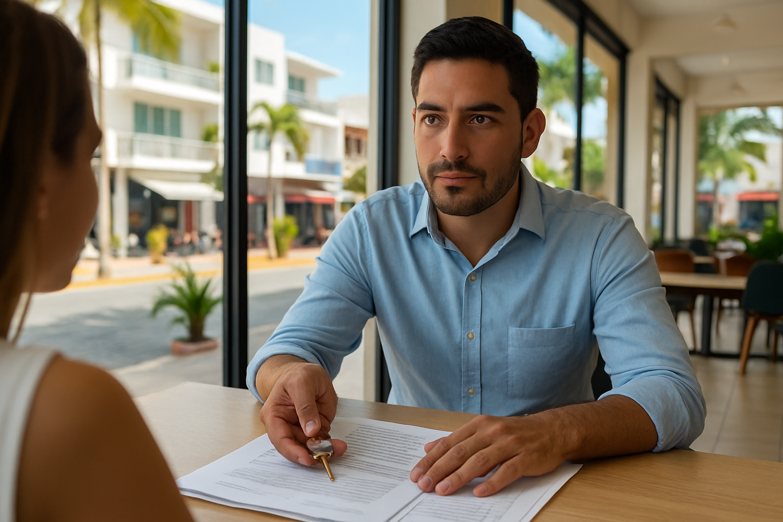 Consulta con agente inmobiliario
