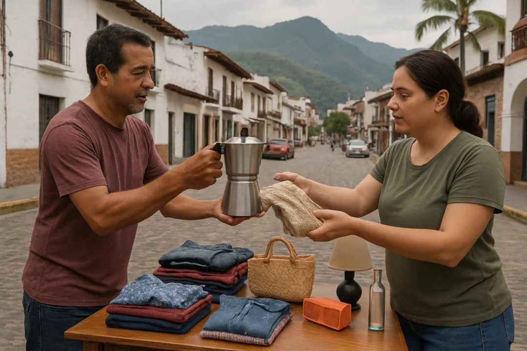 Neighborhood Exchange and Barter