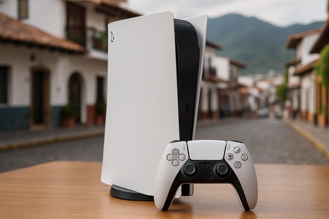 Gaming console with controller