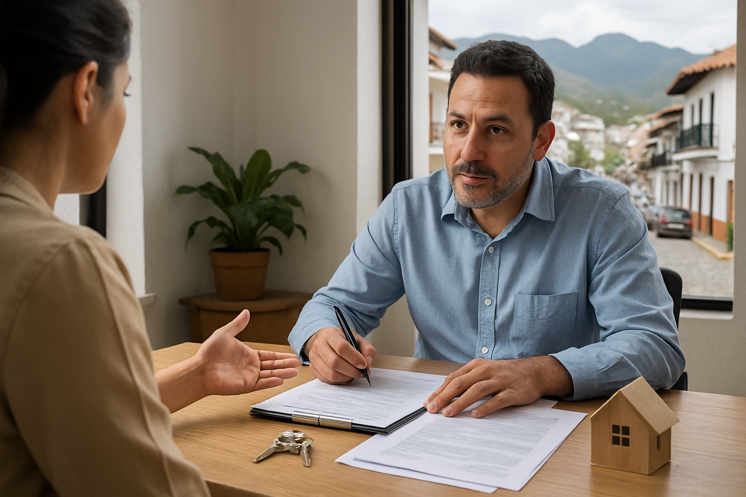 Real estate agent consultation