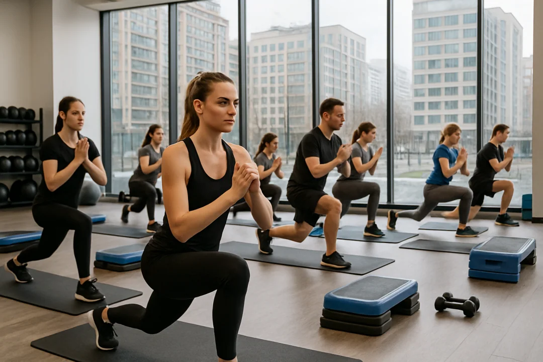 Sesión de yoga por la mañana