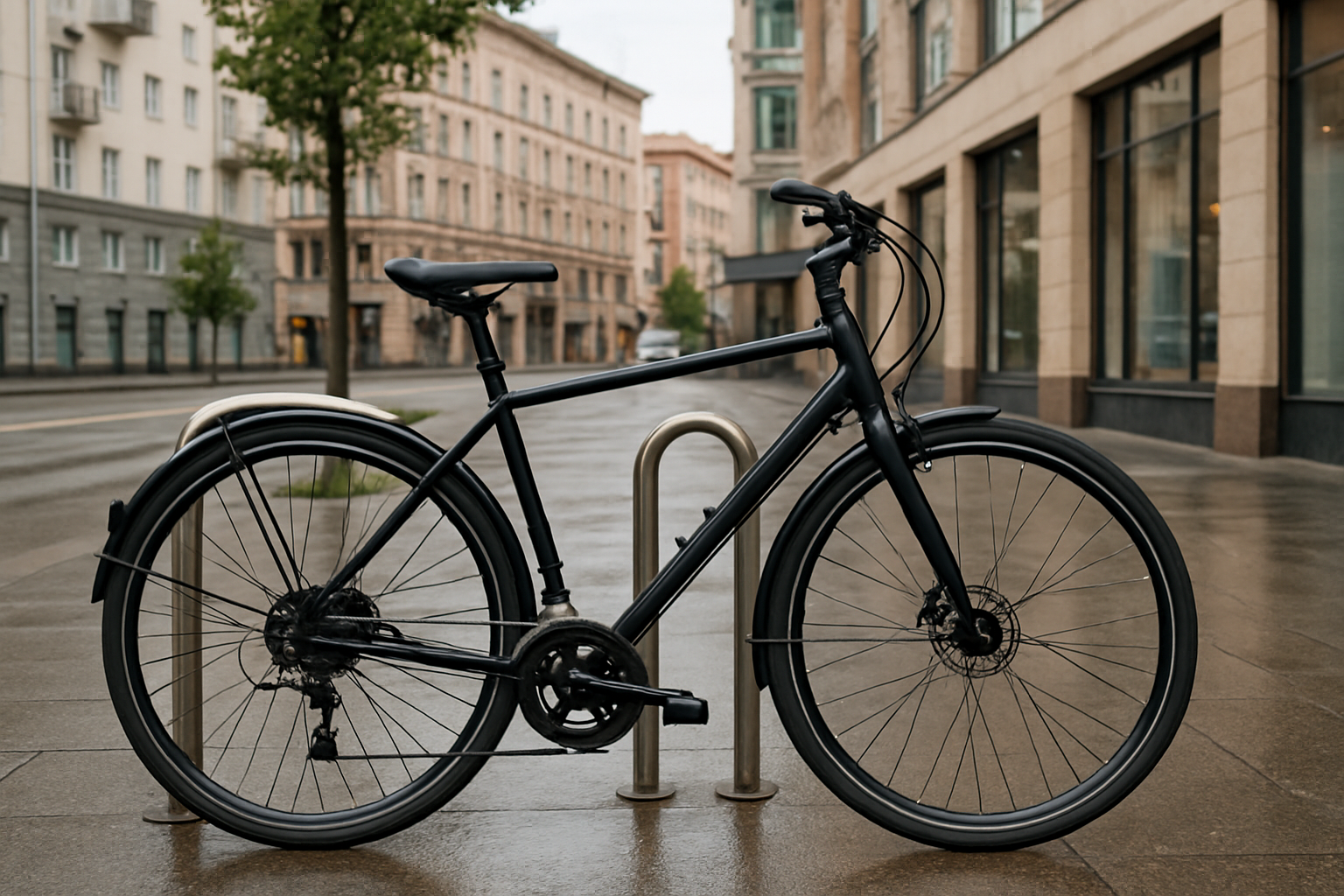 Comfortable city bicycle