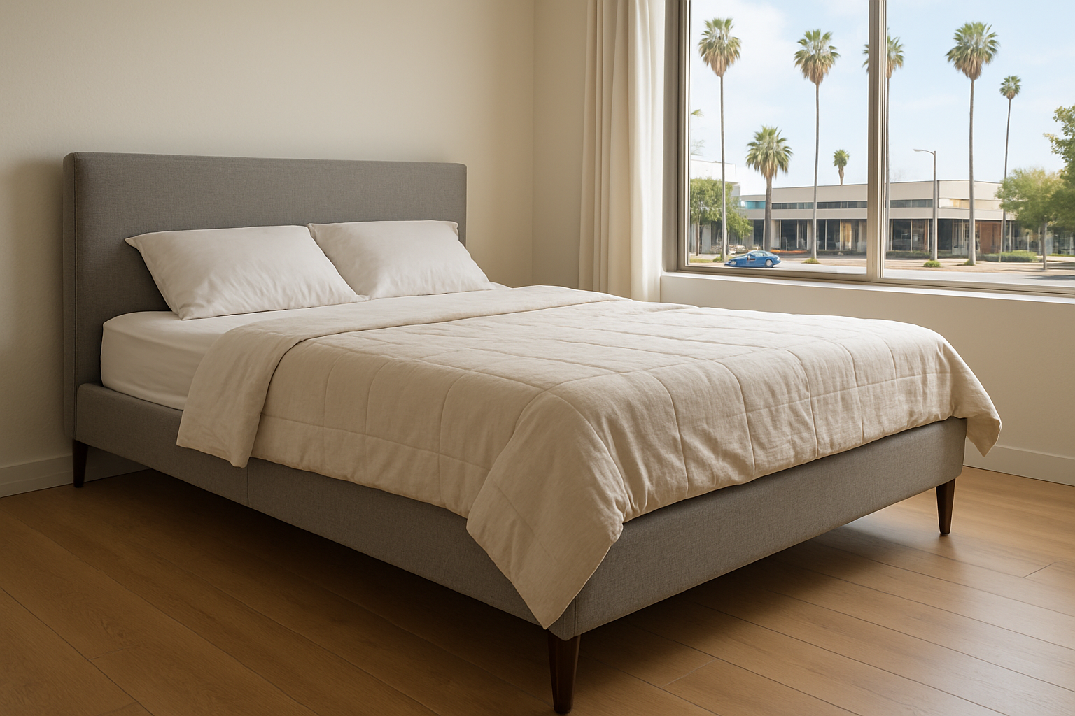 Queen-size bed frame
