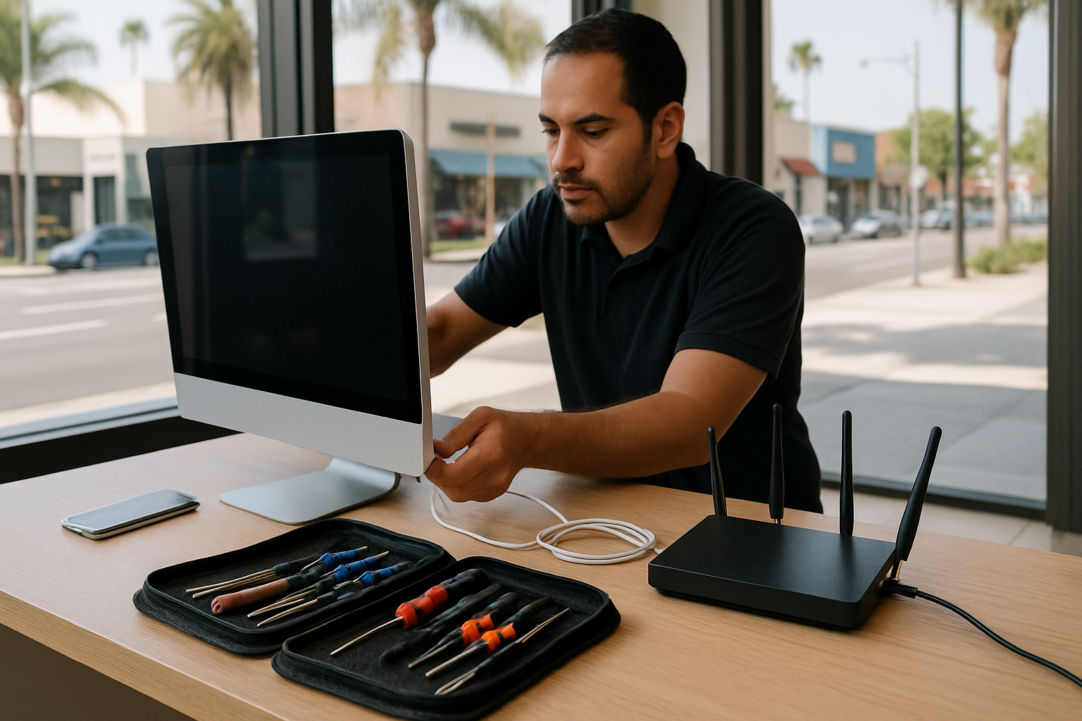 Ayuda con computadora y teléfono