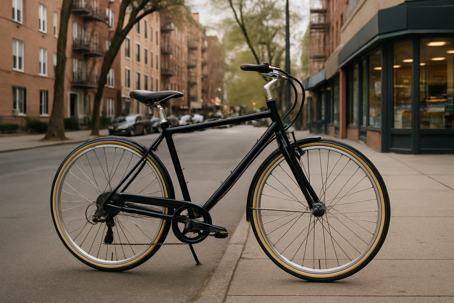 Comfortable city bicycle